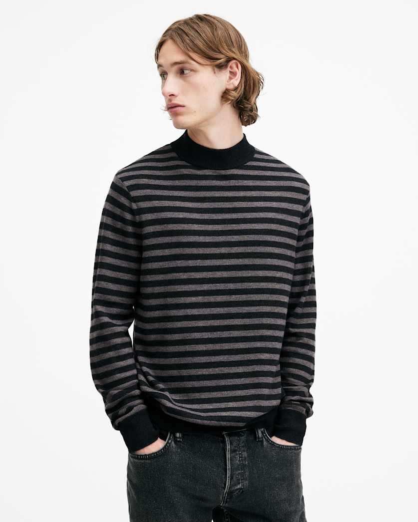 Andi Mock Neck Striped Jumper by ALLSAINTS