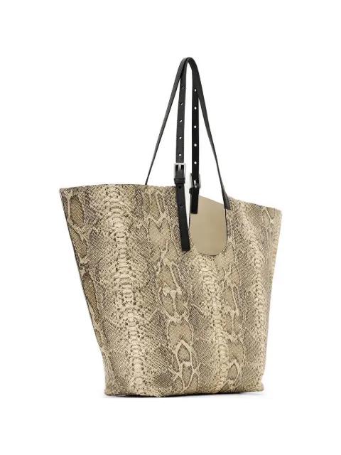 Ara snakeskin buckle tote bag by ALLSAINTS