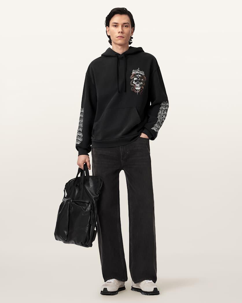 Araknid Long Sleeve Cotton Hoodie by ALLSAINTS