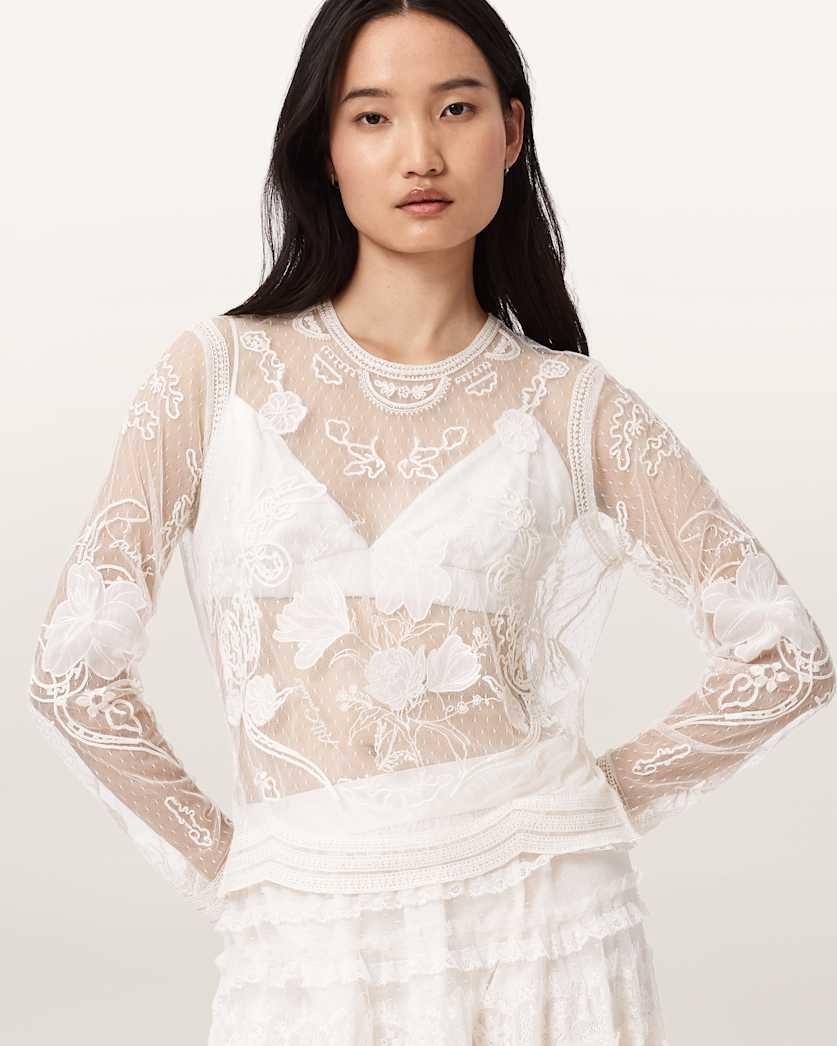 Arlea Embellished Top by ALLSAINTS