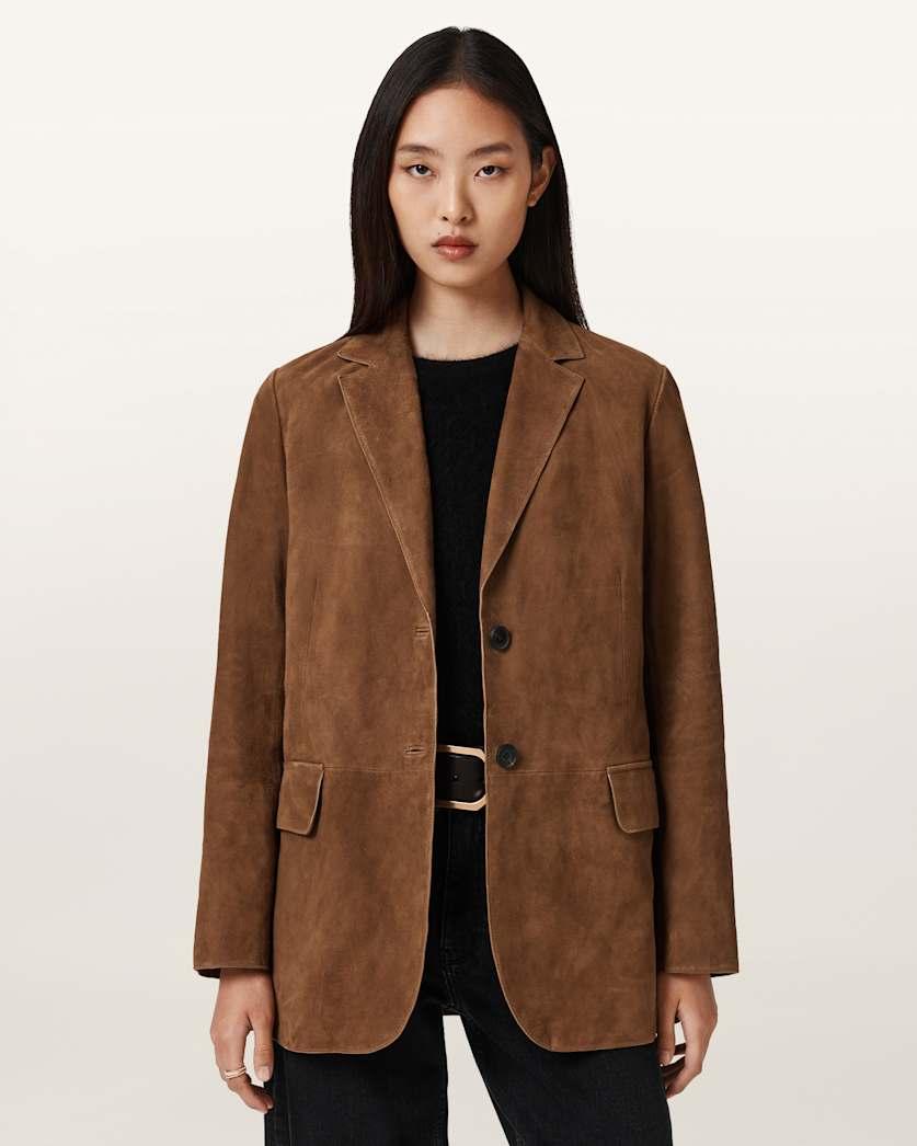 Arna Suede Blazer by ALLSAINTS