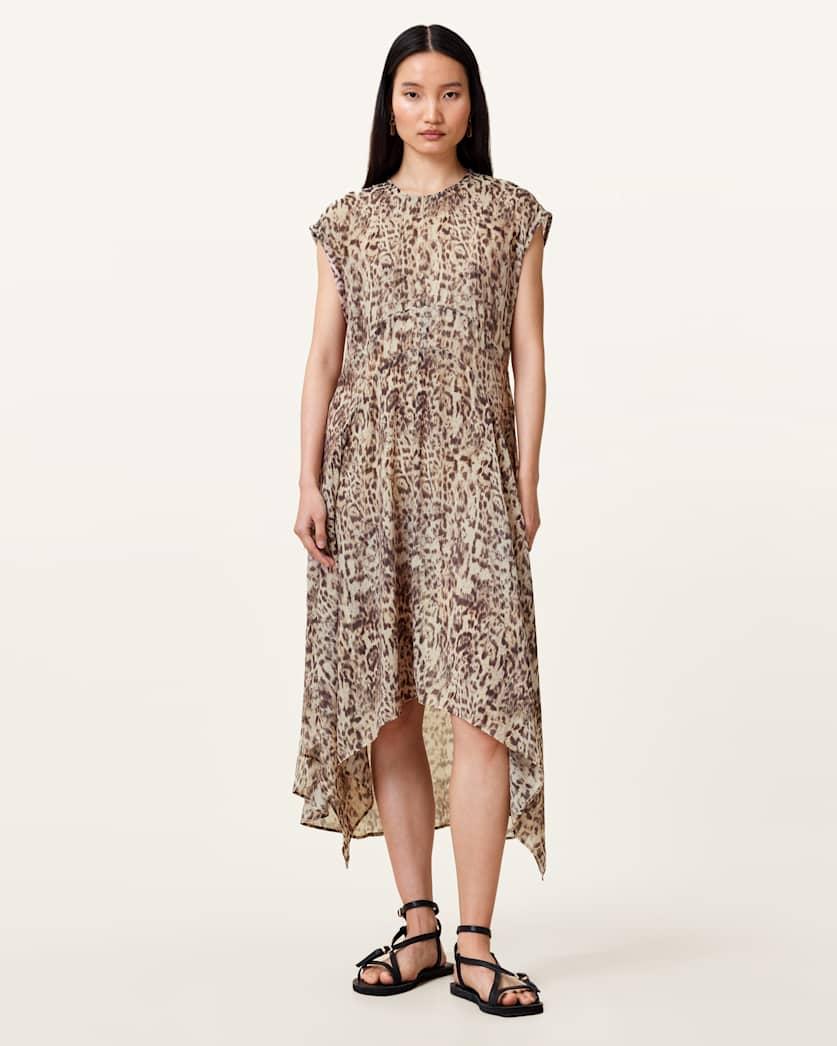 Arwen Leopard Print Dress by ALLSAINTS