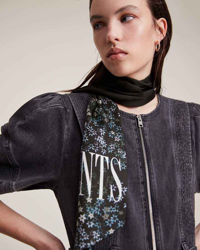 Asgard Skinny Silk Scarf by ALLSAINTS