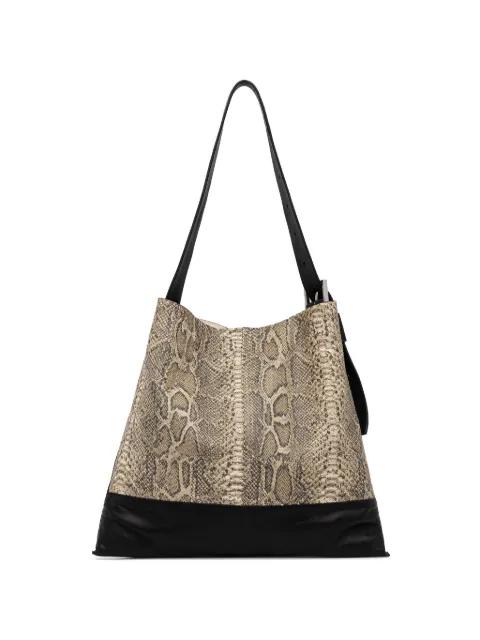 Asha snakeskin buckle shoulder bag by ALLSAINTS