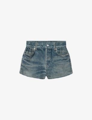 Asher Elasticated-Waist Denim Shorts by ALLSAINTS