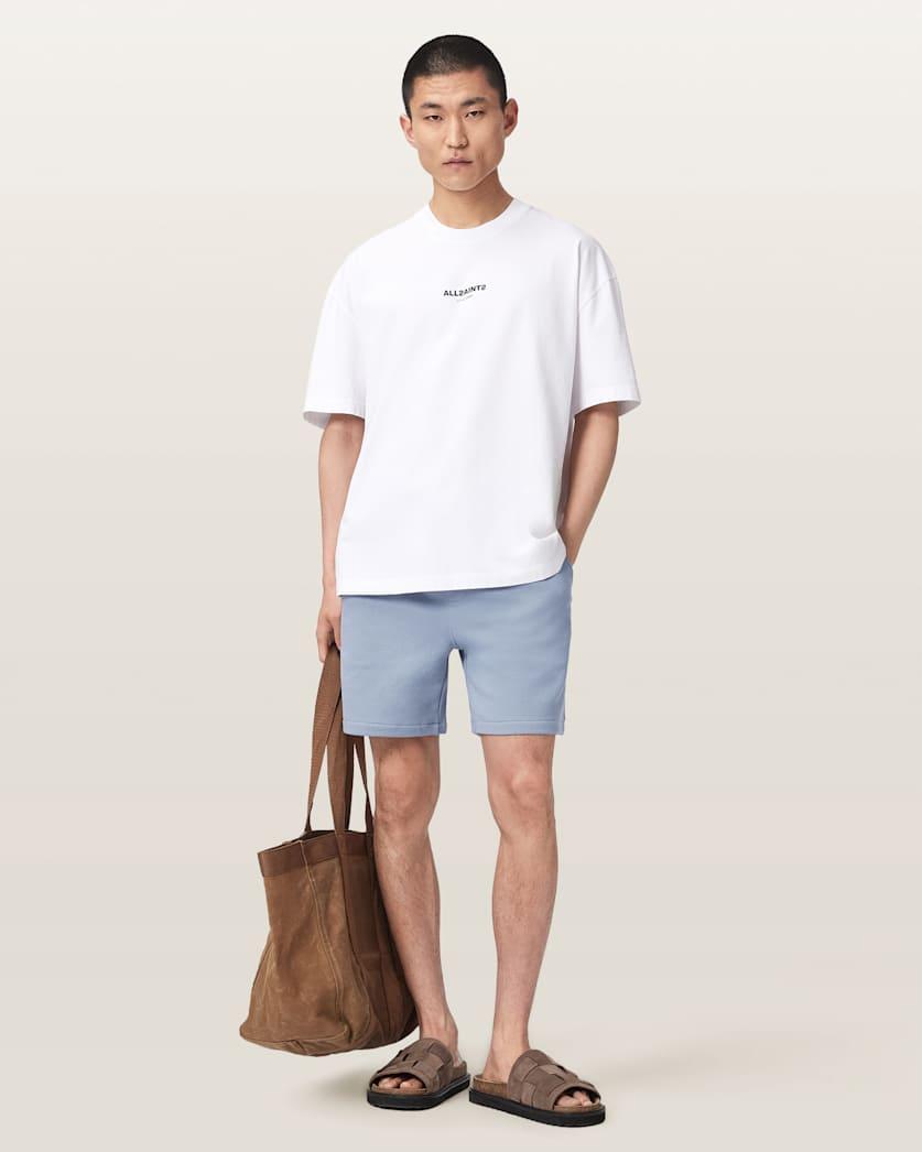 Asher Straight Fit Ramskull Sweat Shorts by ALLSAINTS