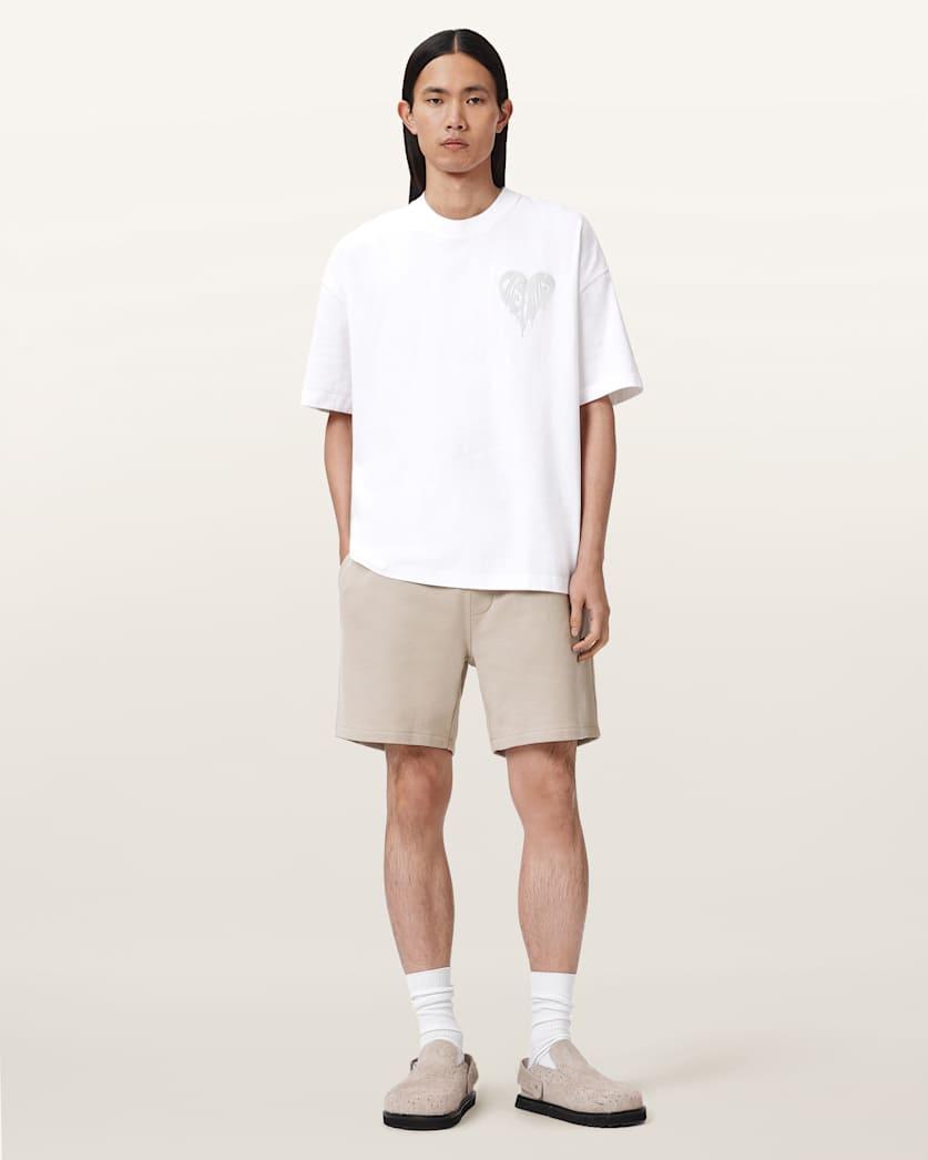 Asher Straight Fit Ramskull Sweat Shorts by ALLSAINTS