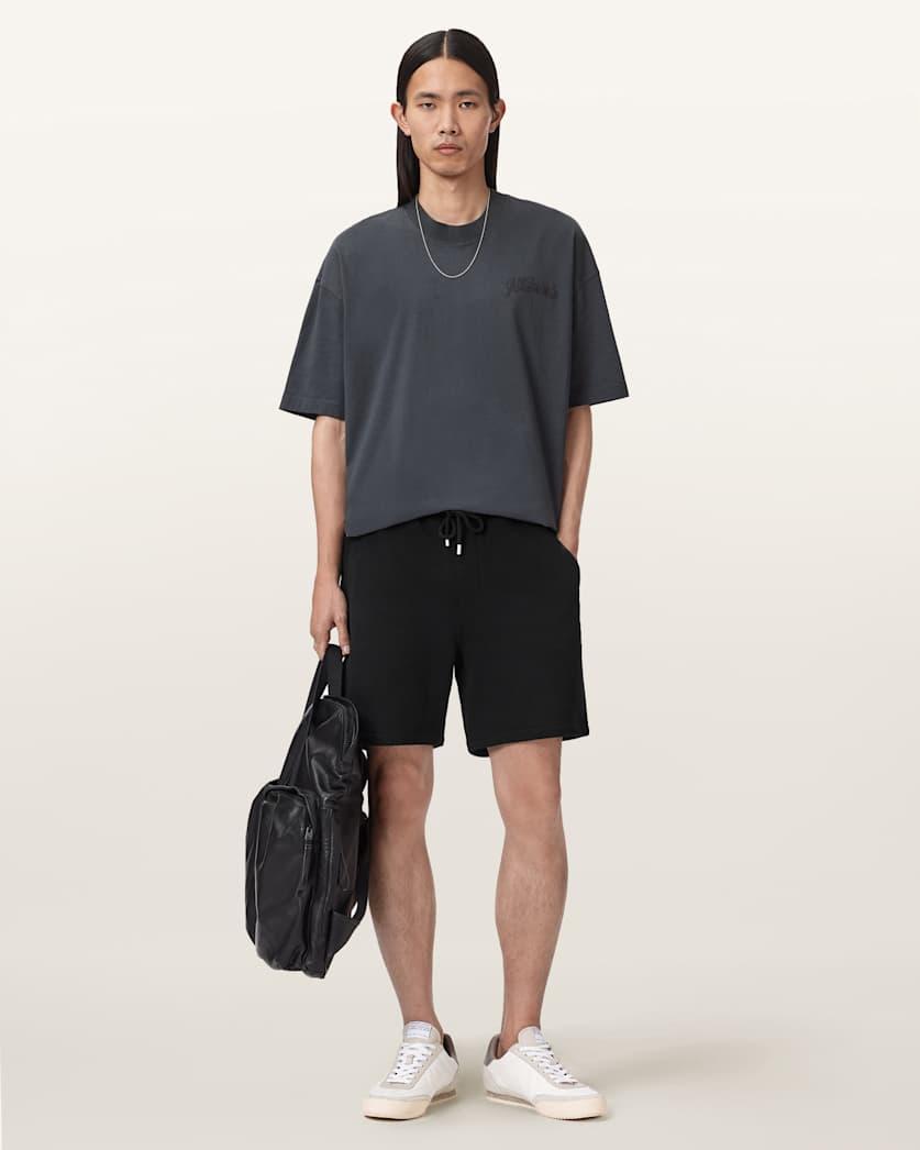 Asher Straight Fit Ramskull Sweat Shorts by ALLSAINTS