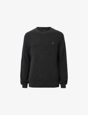 Aspen Logo-Embroidered Cotton and Wool-Blend Jumper by ALLSAINTS