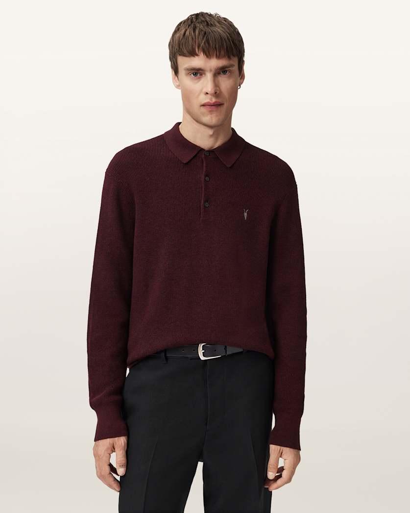 Aspen Long Sleeve Polo Shirt by ALLSAINTS