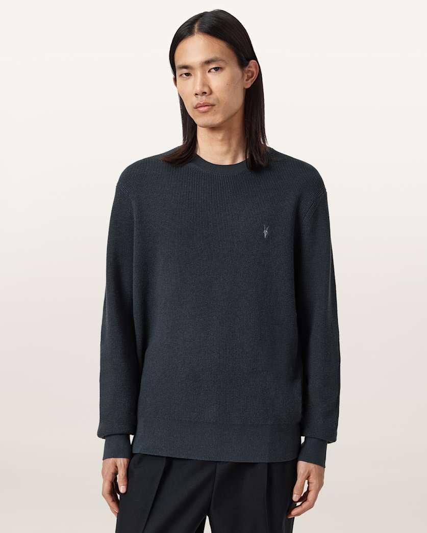 Aspen Waffle Crew Neck Sweater by ALLSAINTS