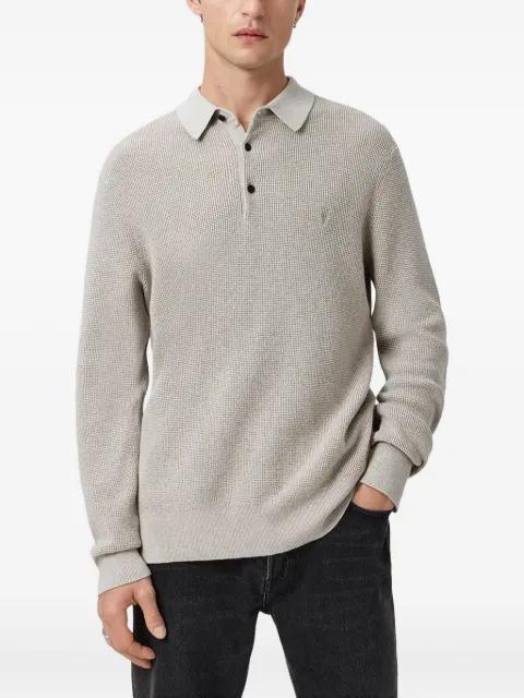 Aspen long-sleeve polo shirt by ALLSAINTS
