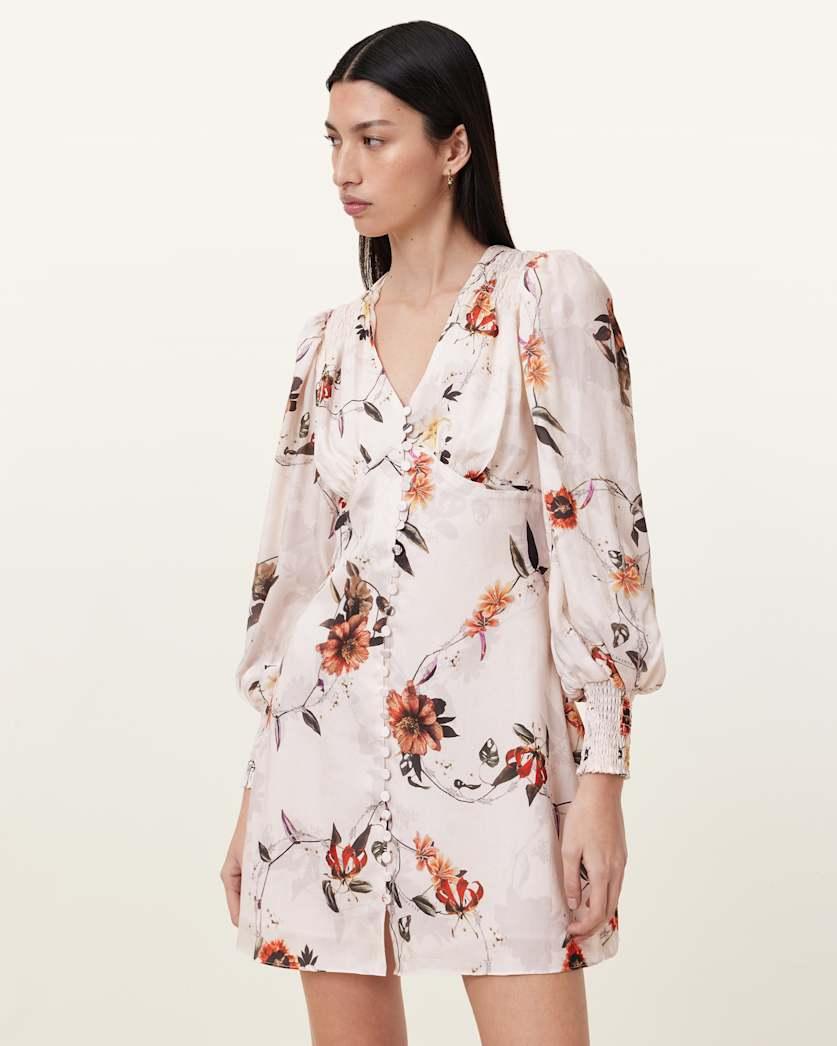 Auden Floral Mini Dress by ALLSAINTS