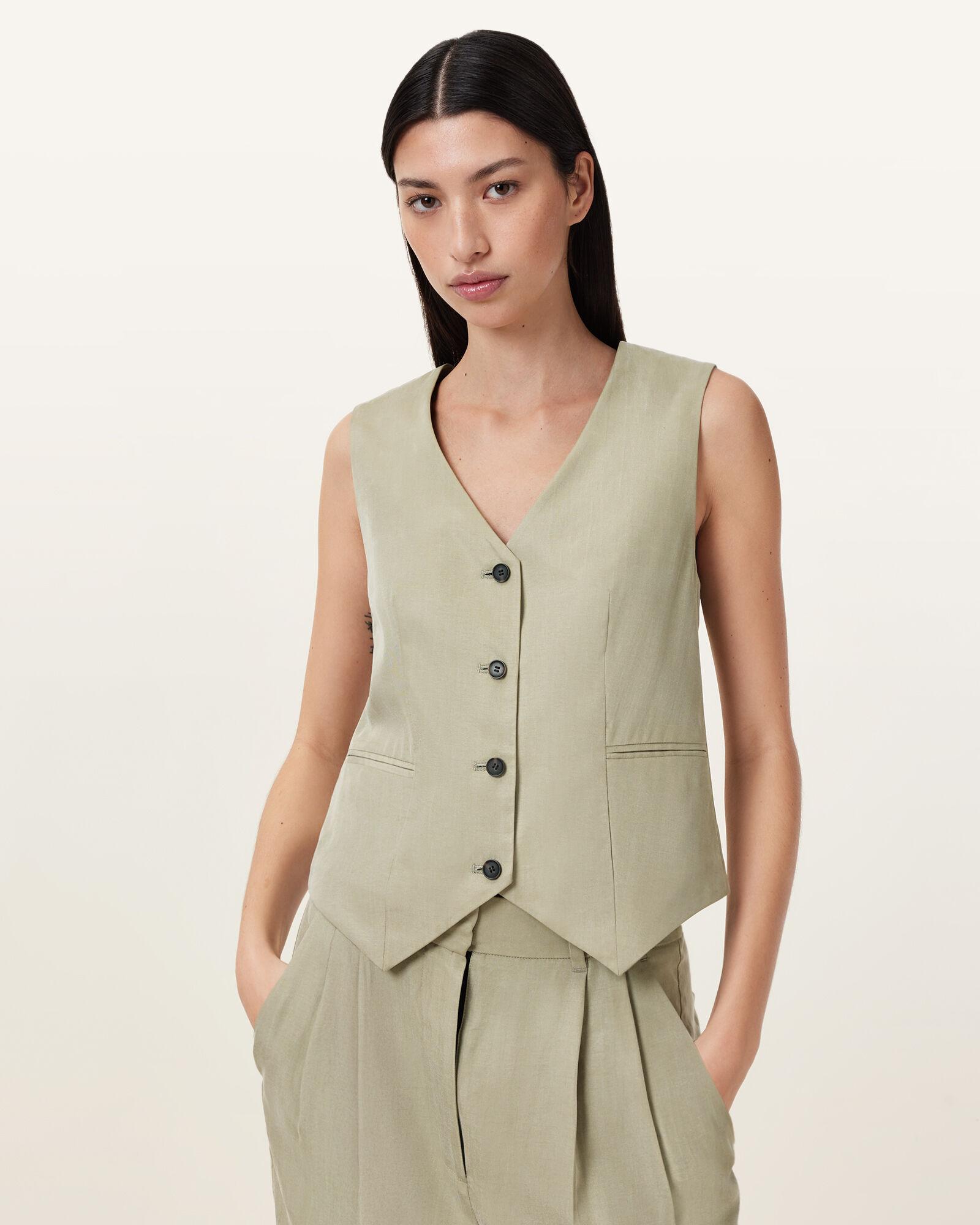 Averie Tencel Relaxed Fit Vest by ALLSAINTS
