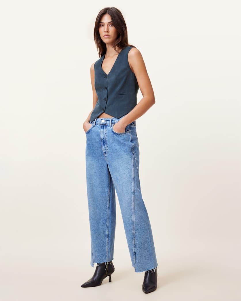 Averie Tencel Relaxed Fit Waistcoat by ALLSAINTS