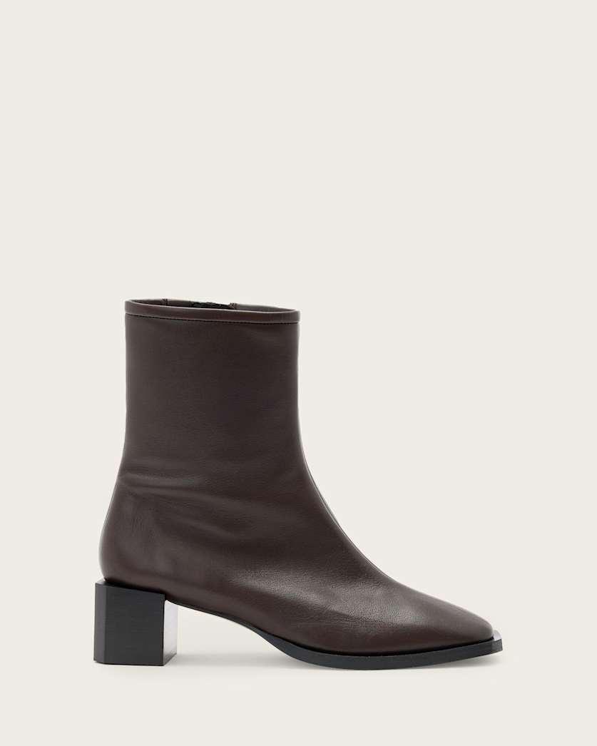 Avril Leather Ankle Boots by ALLSAINTS