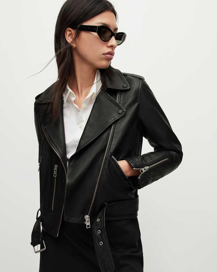 Balfern Leather Biker Jacket by ALLSAINTS