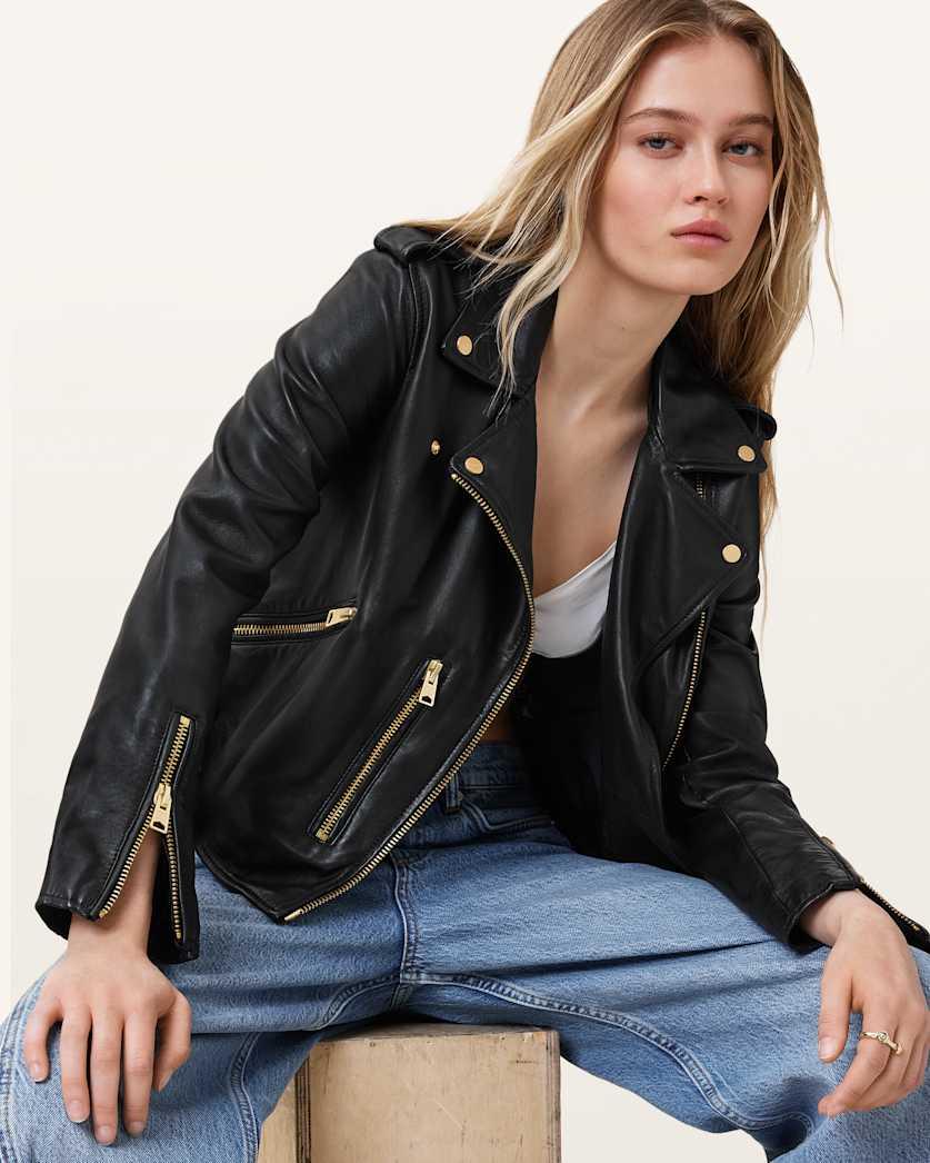 Balfern Leather Biker Jacket by ALLSAINTS
