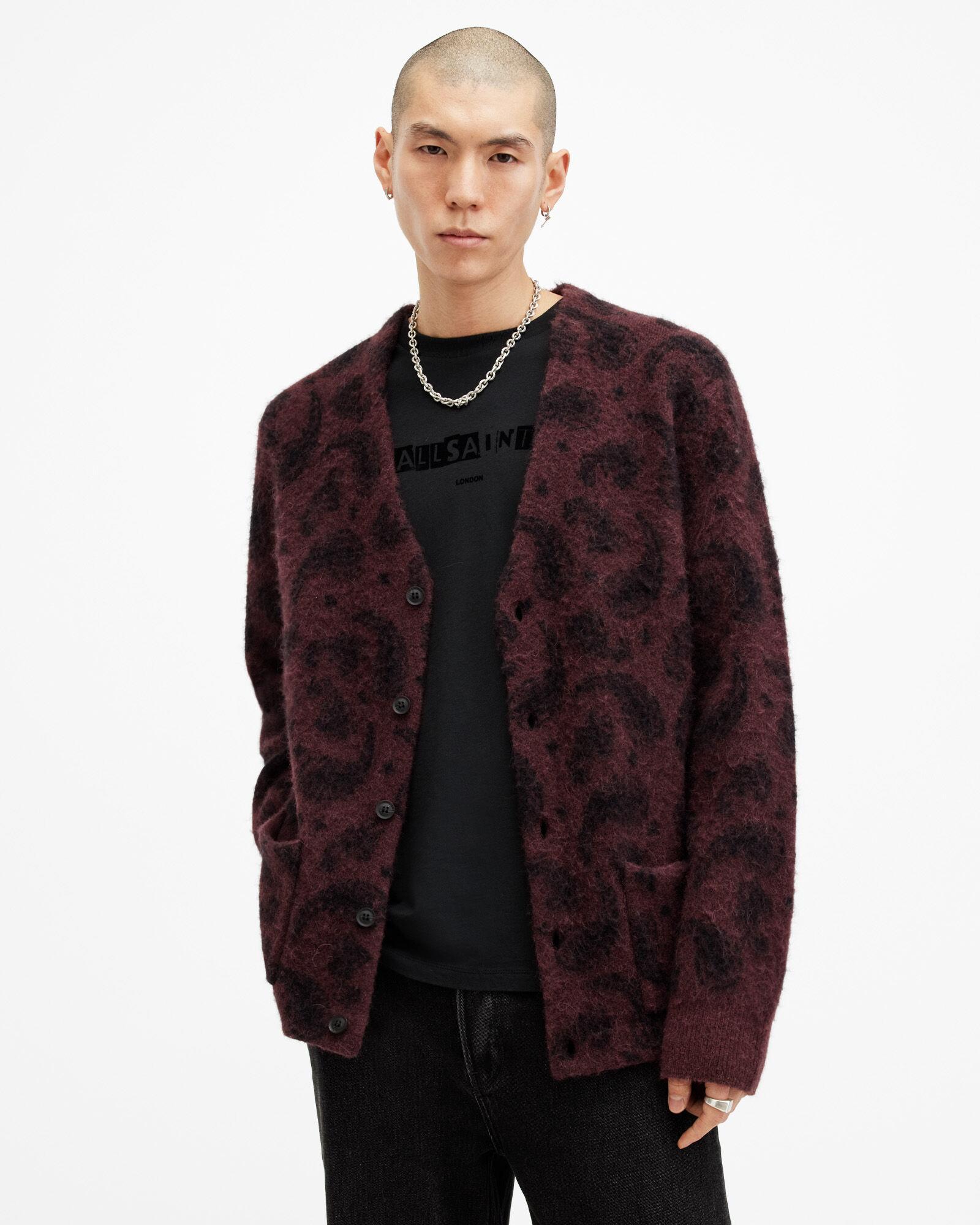 Bancat Paisley Jacquard Cardigan by ALLSAINTS