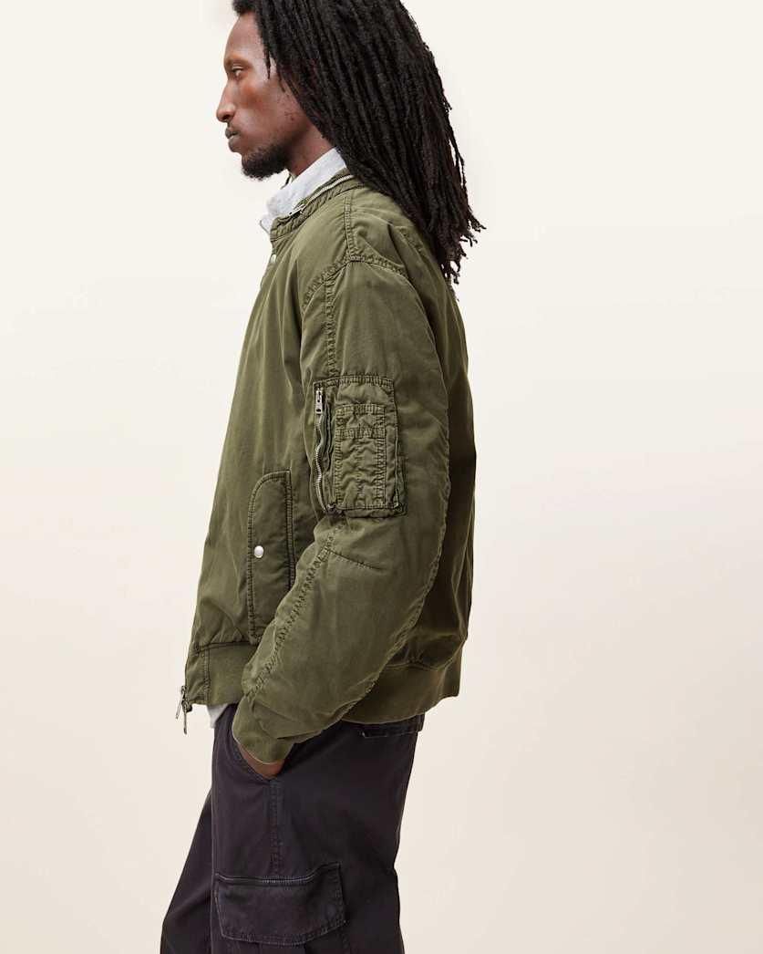 Banner Relaxed Fit Bomber Jacket by ALLSAINTS