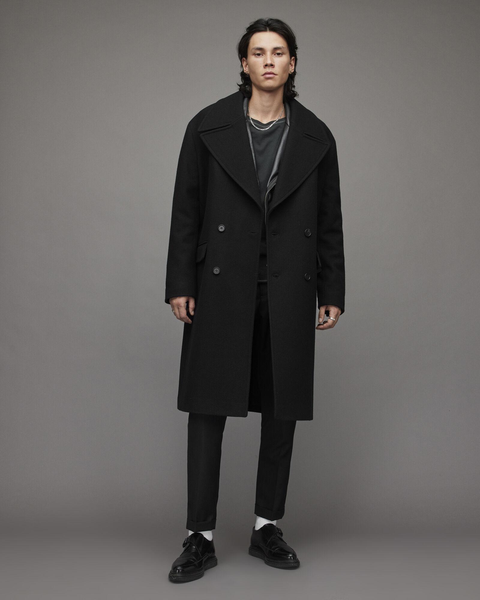 Banshee Wool Blend Coat by ALLSAINTS