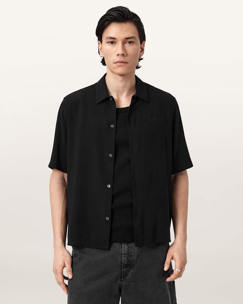 Baron Embroidered Boxy Shirt by ALLSAINTS