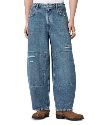 Barrel Slouch Jeans in Destroy Mid Indigo by ALLSAINTS