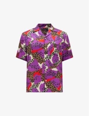 Bastille leopard-print woven shirt by ALLSAINTS