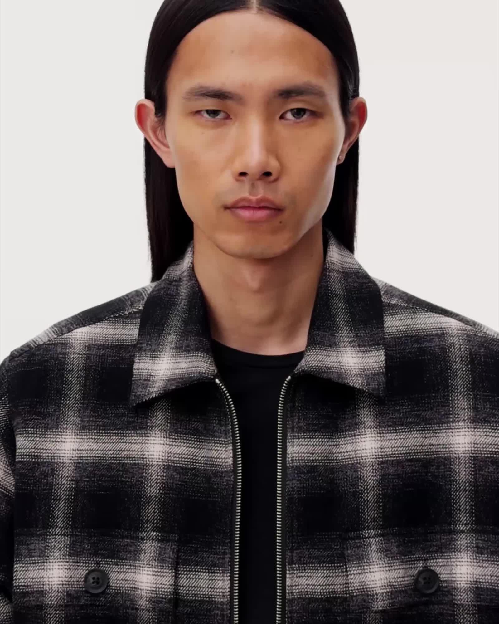 Bayo Sherpa Checked Jacket by ALLSAINTS