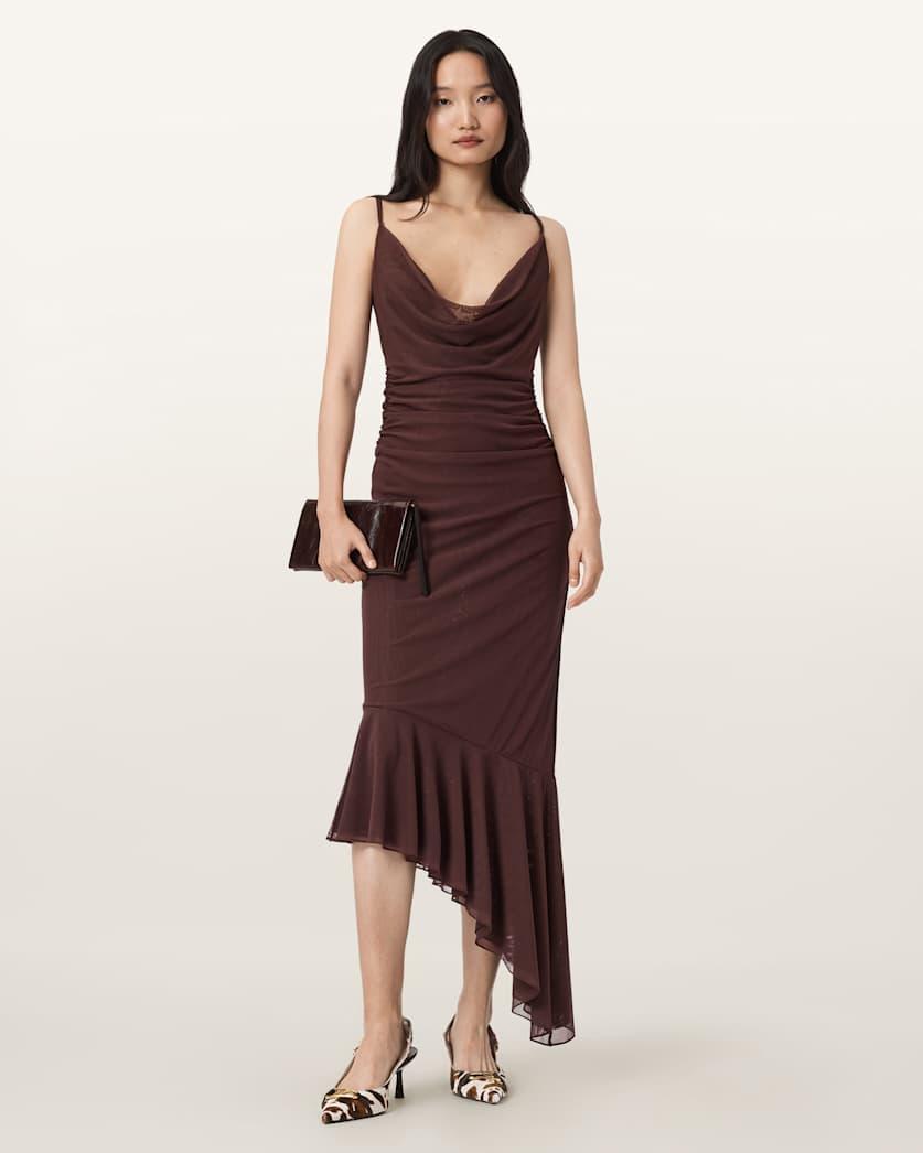 Bea Mesh Midi Dress by ALLSAINTS