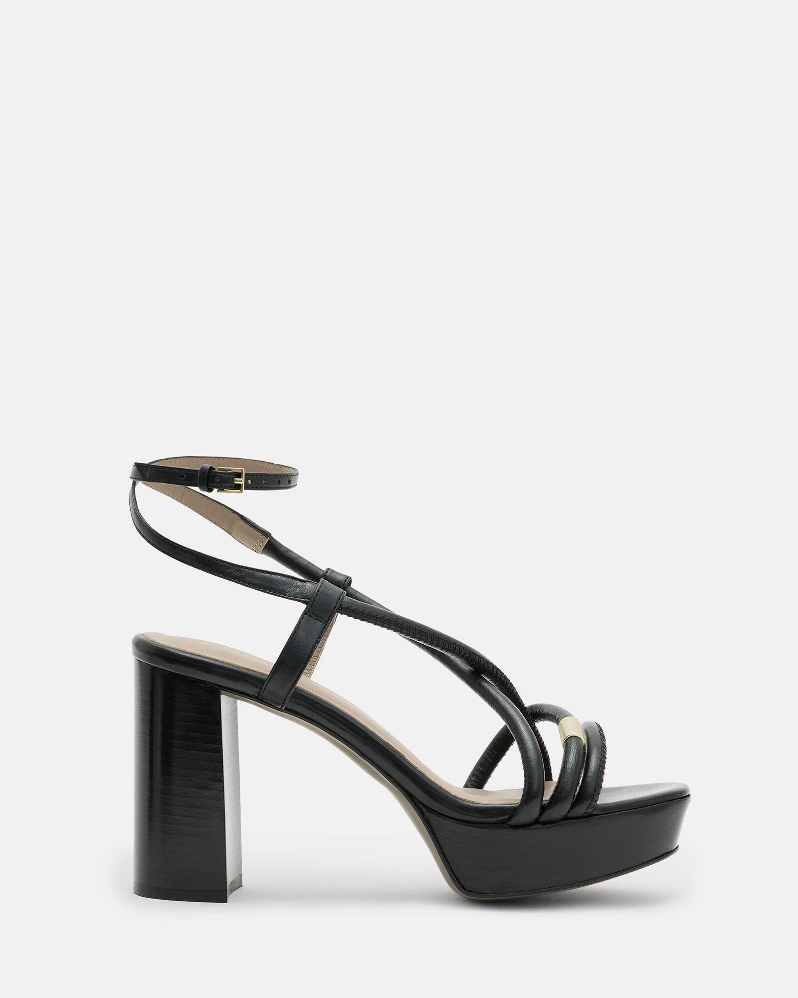 Bella Leather Platform Heel by ALLSAINTS