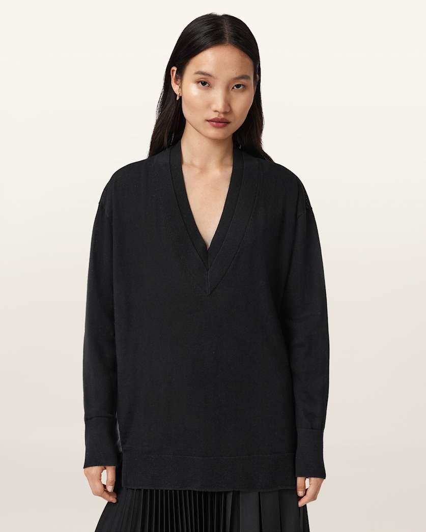Bern V-Neck Wool Jumper by ALLSAINTS