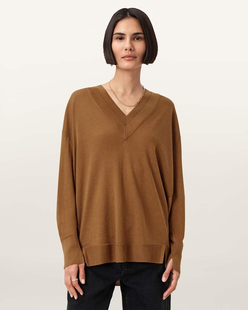 Bern V-Neck Wool Jumper by ALLSAINTS