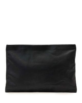 Bettina Large Leather Clutch by ALLSAINTS