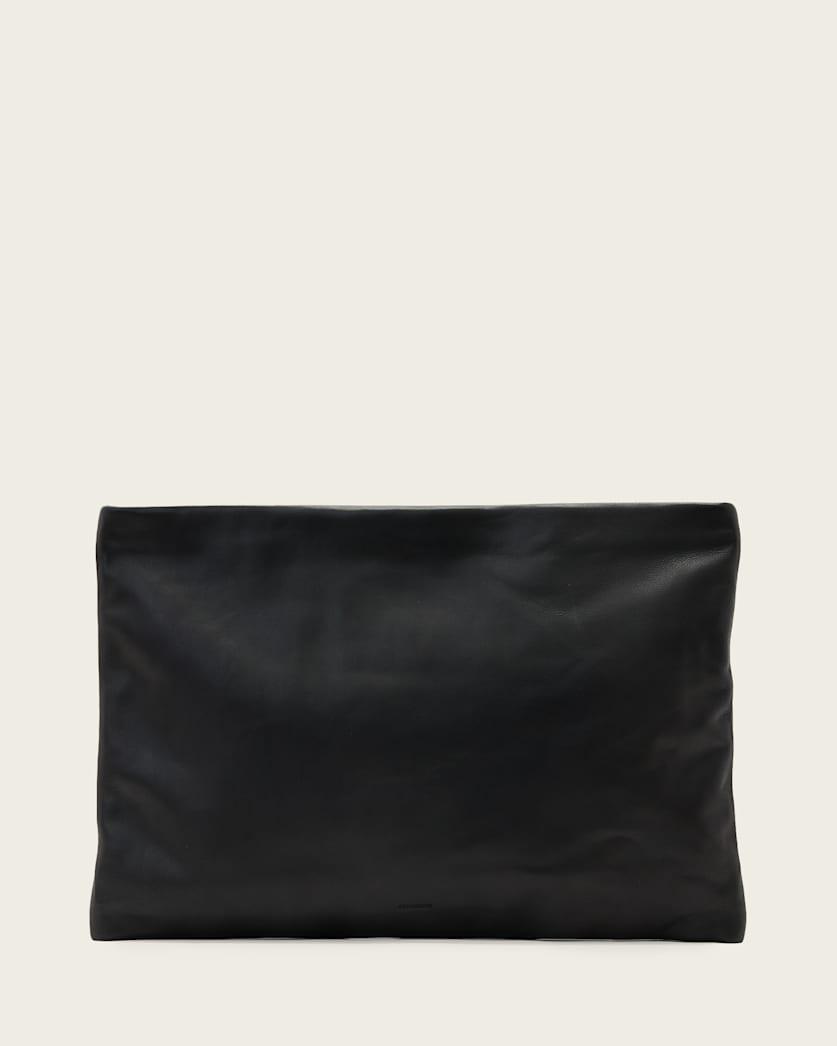 Bettina Large Leather Clutch Bag by ALLSAINTS
