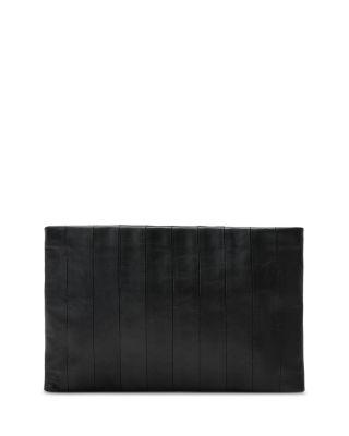 Bettina Small Panel Leather Clutch by ALLSAINTS