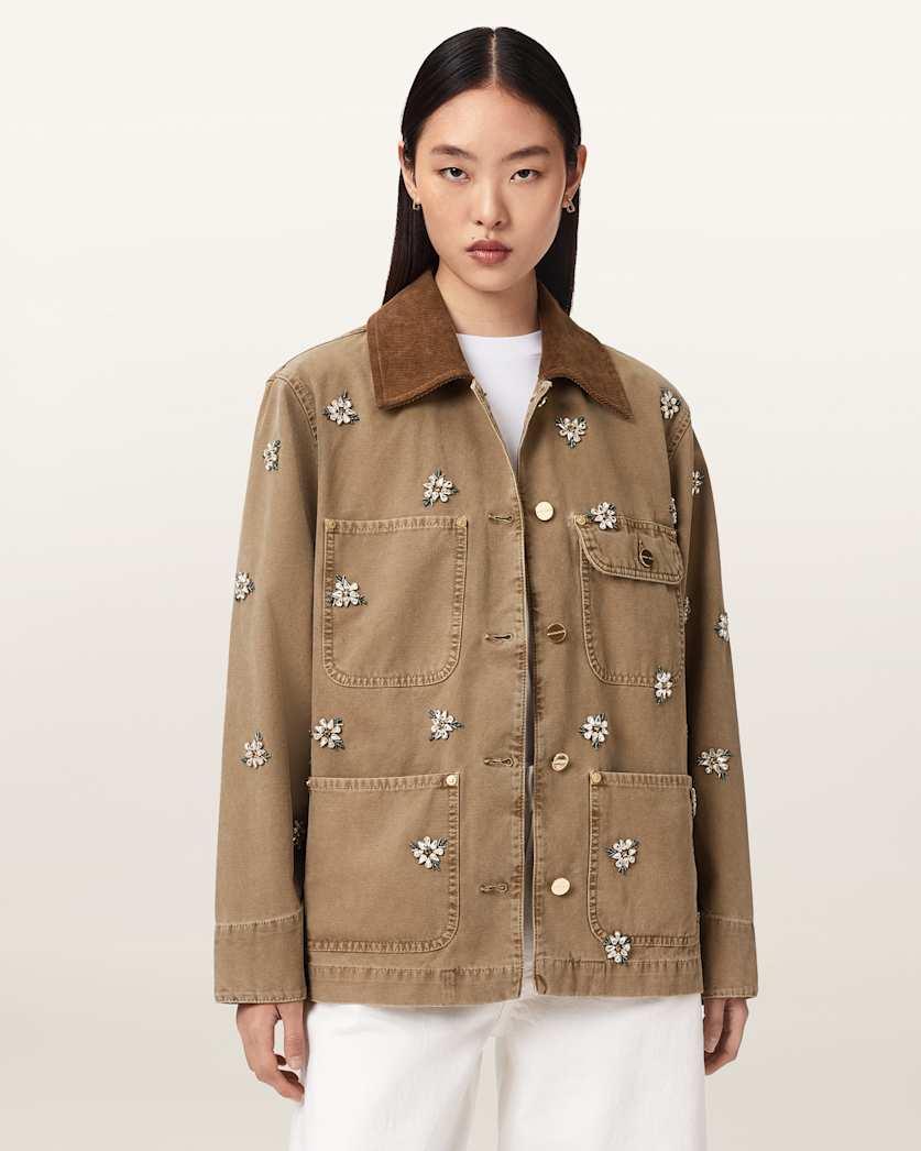 Bex Embellished Denim Jacket by ALLSAINTS