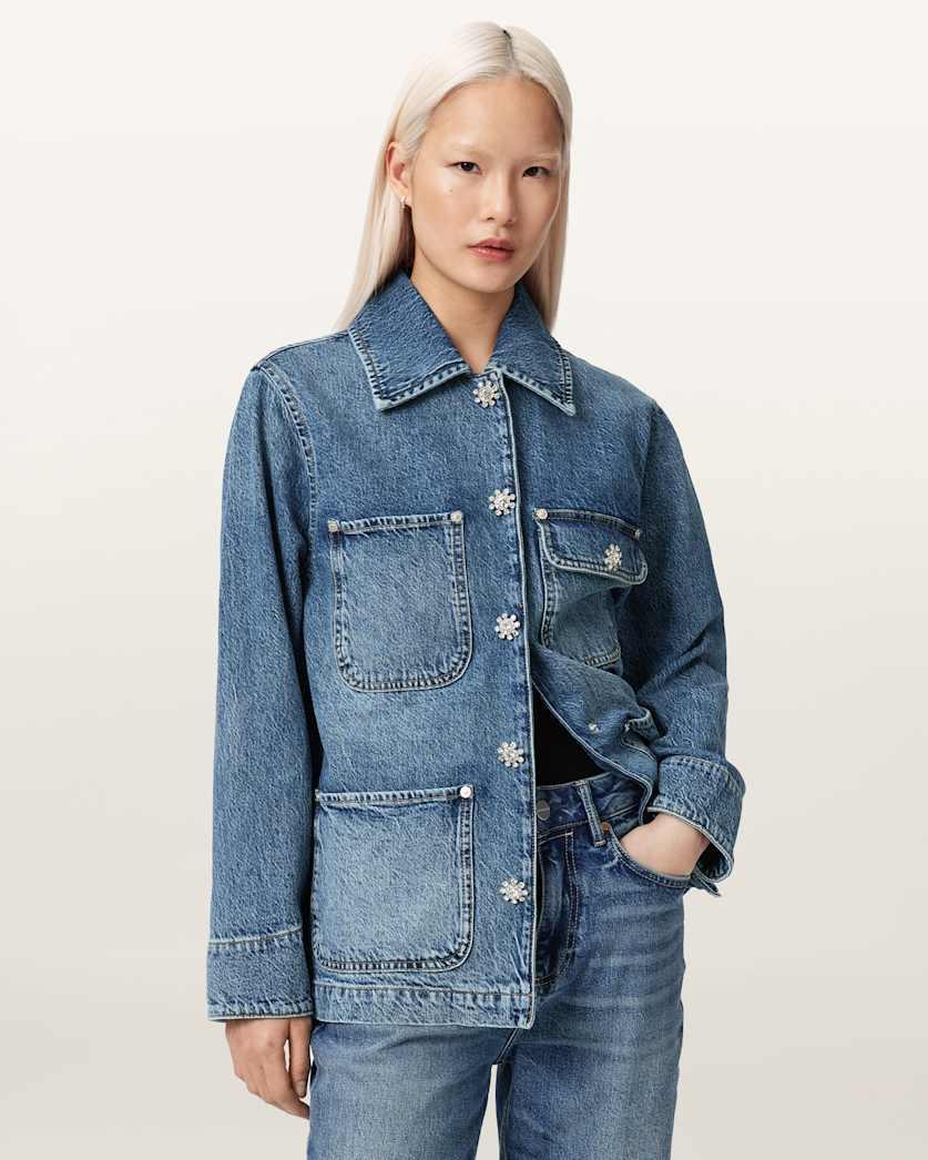 Bex Oversized Denim Jacket by ALLSAINTS