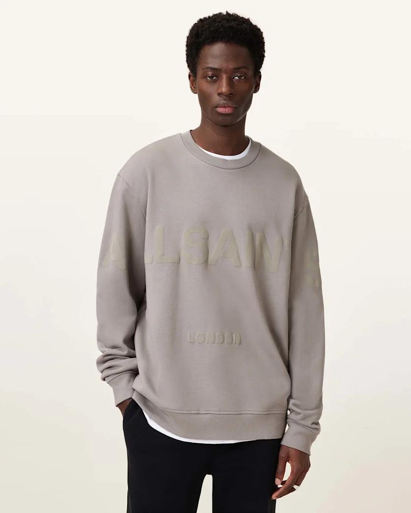 Biggy Logo Print Relaxed Fit Sweatshirt by ALLSAINTS