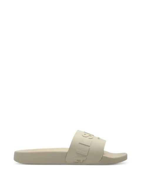 Biggy logo-embossed slides by ALLSAINTS