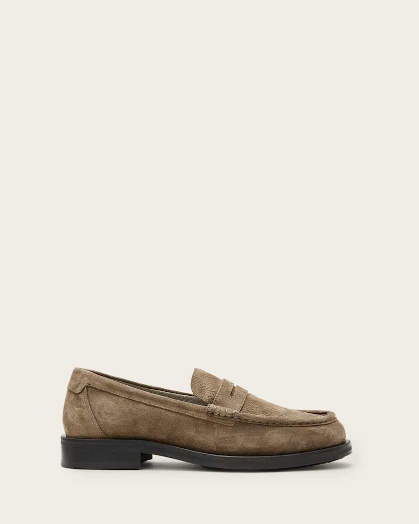 Bloom Suede Loafers by ALLSAINTS