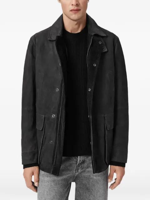 Bolton waxed suede coat by ALLSAINTS