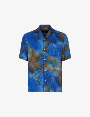 Borealis graphic-print relaxed-fit woven shirt by ALLSAINTS