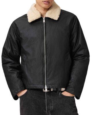 Boston Fleece Collar Wax Jacket by ALLSAINTS