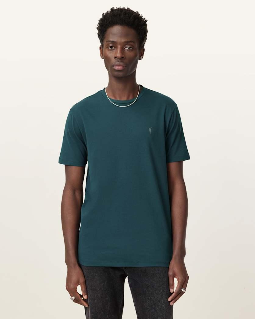 Brace Brushed Cotton Crew Neck T-Shirt by ALLSAINTS