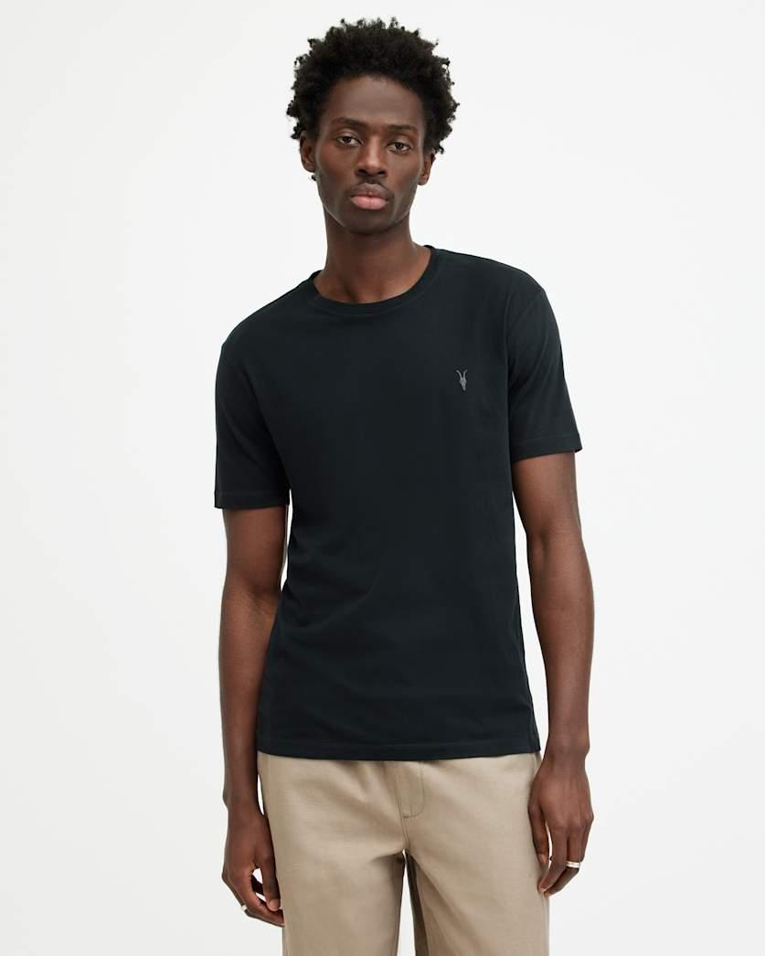 Brace Brushed Cotton Crew Neck T-Shirt by ALLSAINTS