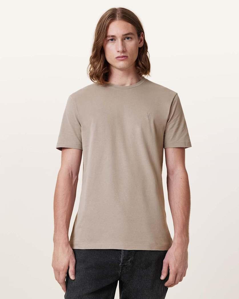 Brace Brushed Cotton Crew Neck T-Shirt by ALLSAINTS