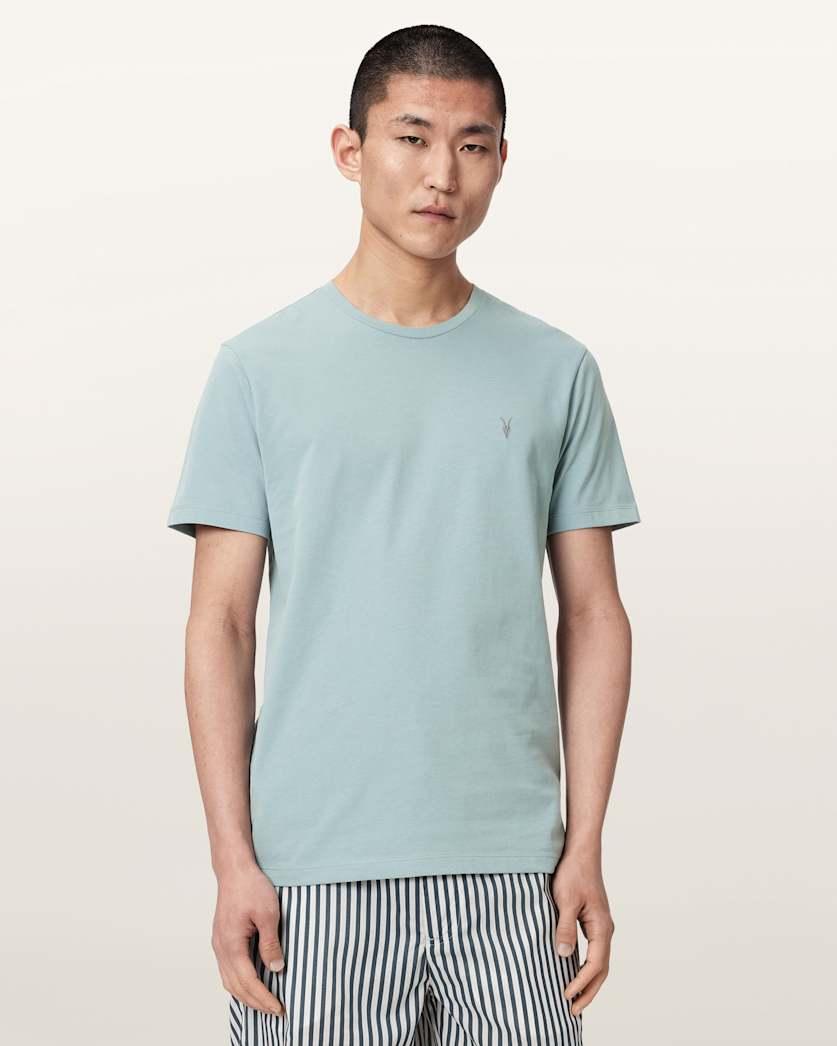 Brace Brushed Cotton Crew Neck T-Shirt by ALLSAINTS