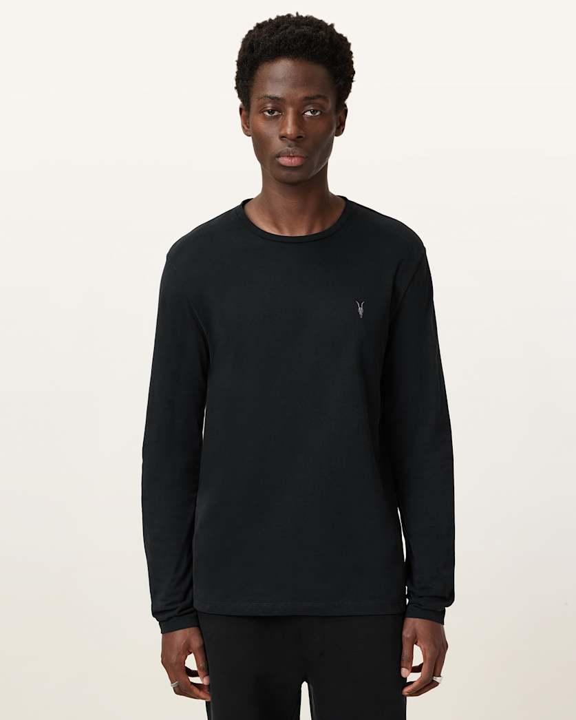 Brace Brushed Cotton Long Sleeve T-Shirt by ALLSAINTS