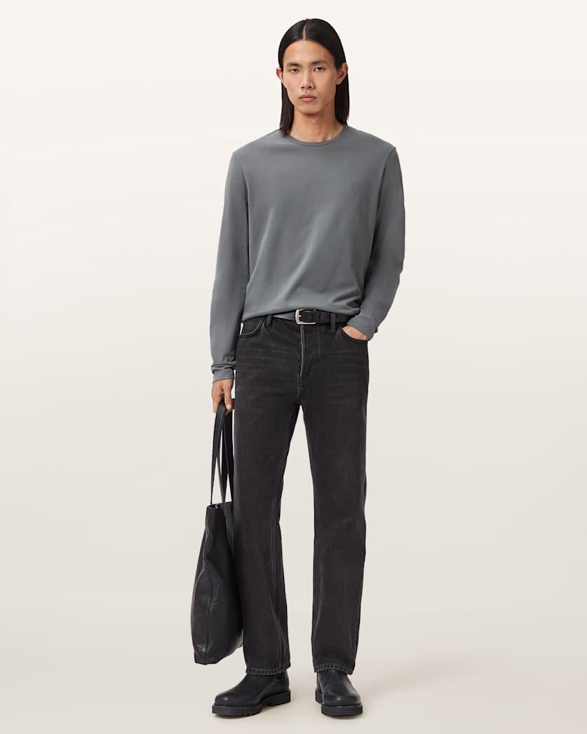 Brace Brushed Cotton Long Sleeve T-Shirt by ALLSAINTS